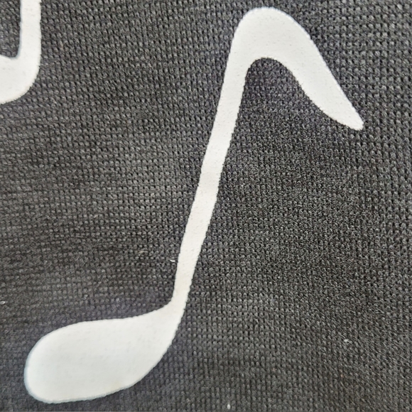 Black and White Musical Notes Novelty Sweater- Size XL - polyesterter - Picture 5 of 5
